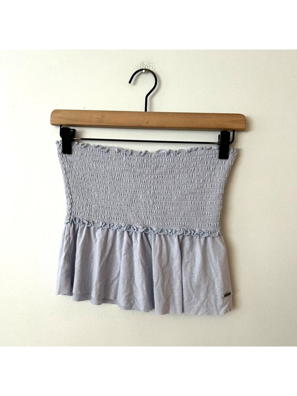 Hollister Light Blue Strapless Tube Top Women's Size Small